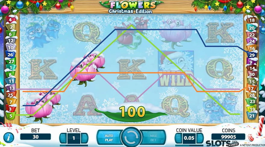 Christmas Slot Games Flowers Christmas Edition
