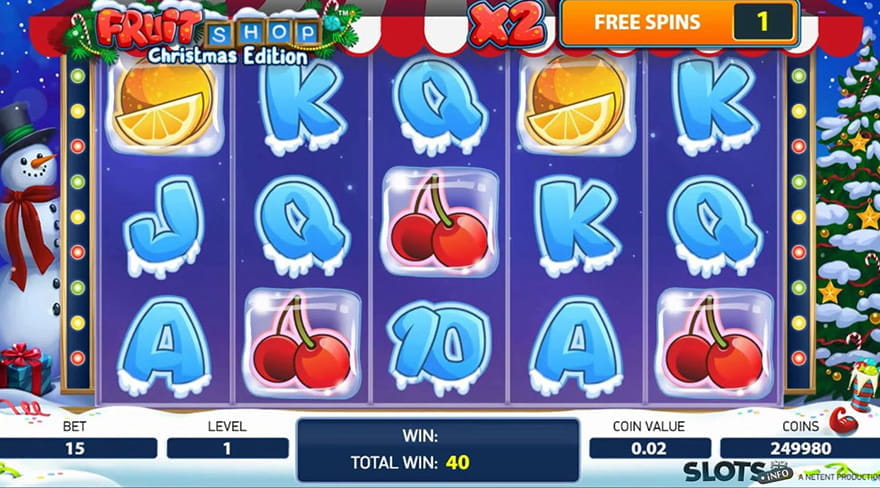 Christmas Slot Games Fruit Shop Christmas Edition